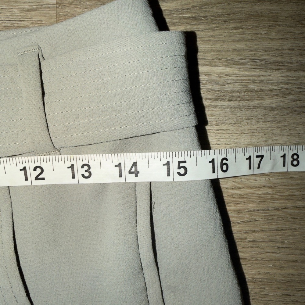Wilfred Aritzia Grey High Waisted Tie Waist Straight Leg Trousers Size 6 - Picture 3 of 10